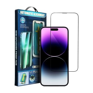 5D Full Glue Tempered Glass for iPhone 12 Pro black + applicator
