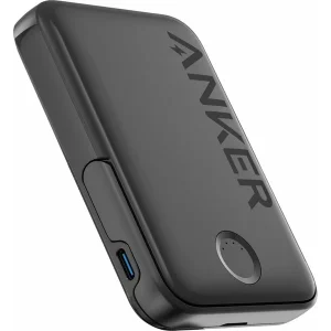 Baterie externa magnetica wireless Anker 322 MagGo, 5000 mAh, 7.5W, pentru seria iPhone 12/13/14