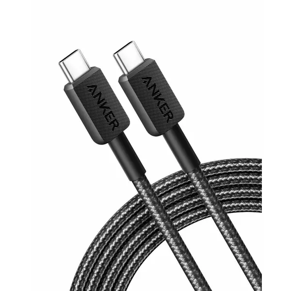 Cablu Anker 322 USB-C la USB-C, 60W, 1.8 metri