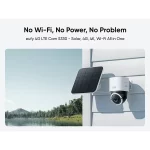 Camera supraveghere video eufy 4G LTE Cam S330, cu Panou Solar, 4K UHD Pan/Tilt, WiFi, AI, Alb