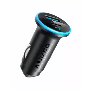 Incarcator auto Anker 323 52.5W, USB-C, USB-A, Power Delivery, PowerIQ 3.0, Negru