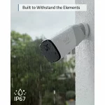 Kit supraveghere video eufyCam 2 Pro Security wireless, Rezolutie 2K, IP67, Nightvision, 3 camere video