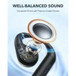 Casti True Wireless Anker SoundCore AeroFit, IPX7, Autonomie 42H, Bluetooth 5.3