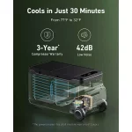 Frigider portabil Anker EverFrost 50 Powered Cooler, 53L, Dual Zone, 299Wh, AC/DC