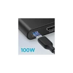 Hub Anker PowerExpand 3-in-1, 100W Power Delivery, USB-C, 4K HDMI, USB 3.0, Gri