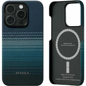 Husa de protectie Pitaka MagEZ Case 5, 1500D, pentru iPhone 15 Pro, compatibila MagSafe