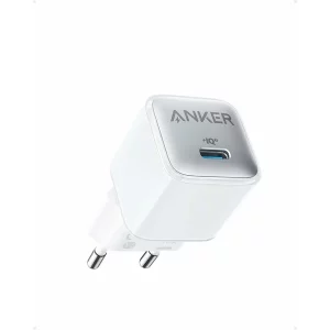 Incarcator retea Anker 512 Nano 3 20W USB-C, PowerIQ 3.0, Alb