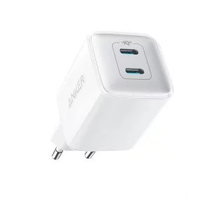 Incarcator retea Anker 521 Nano Pro 40W, 2x USB-C, Alb