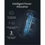 Incarcator retea Anker PowerPort III, 60W, 2x USB-C, Power Delivery, PowerIQ 3.0, Alb