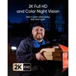 Sonerie video wireless eufy Dual Camera E340, cu inteligenta artificiala pentru detectie umana, Night Vision color si rezolutie 2K Full HD.