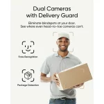 Sonerie video wireless eufy Dual Camera E340, cu inteligenta artificiala pentru detectie umana, Night Vision color si rezolutie 2K Full HD.