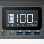 Statie portabila compacta Anker PowerHouse 535, 512Wh, 500W, 220V, 2x AC, 60W USB-C Power Delivery, lumina LED, 7 porturi